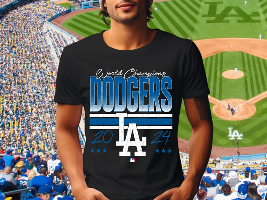 Los Angeles Dodgers 2024 World Champions Baseball DTF Transfer - KPI2343