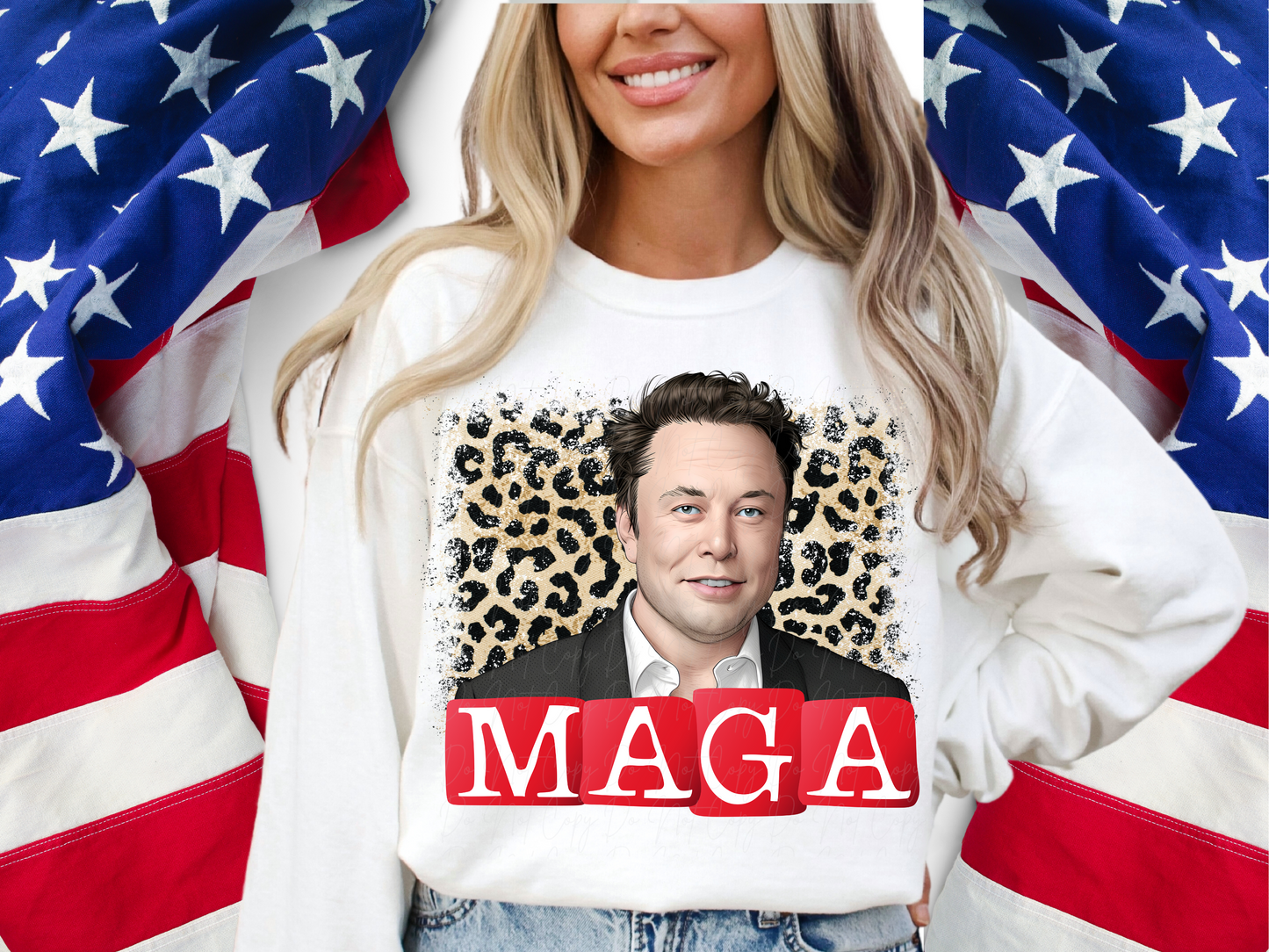 MAGA Elon Musk Trump Political USA DTF Transfer - KPI2416