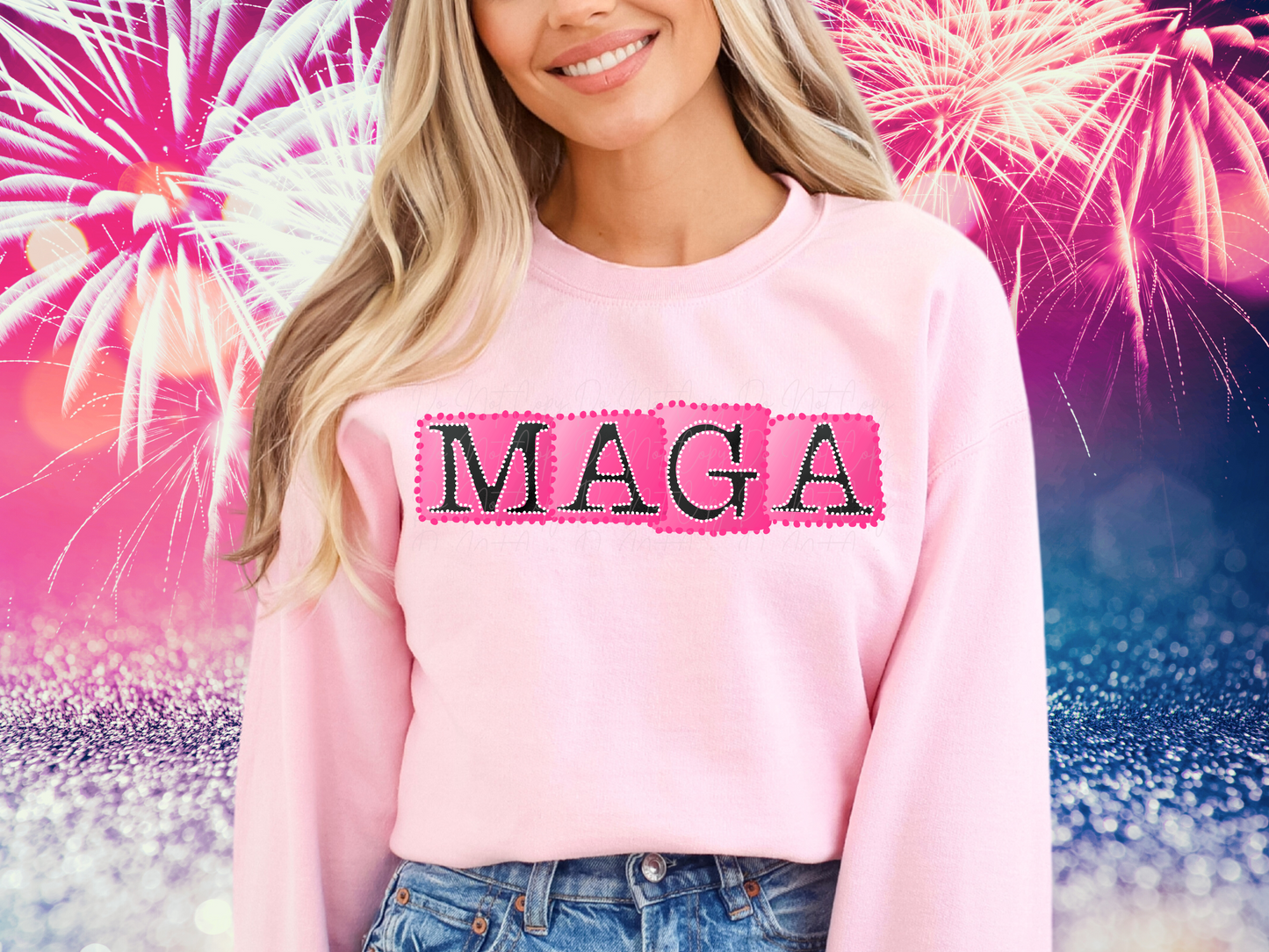 MAGA Pink Trump Political USA DTF Transfer - KPI2427