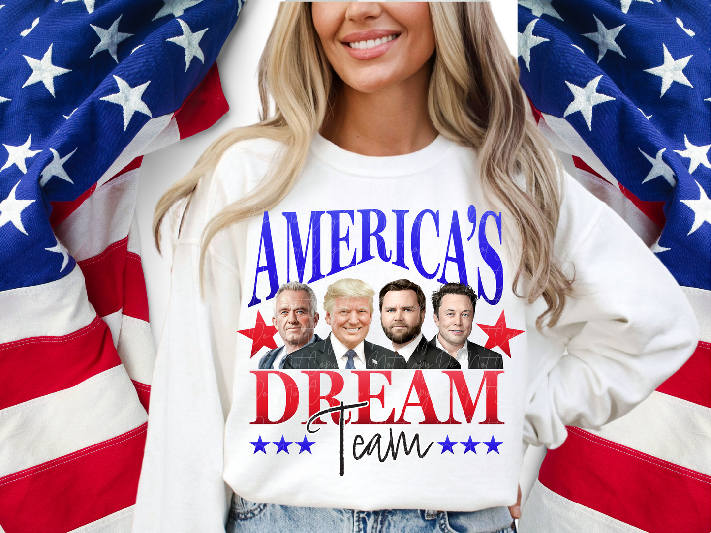 America's Dream Team Donald Trump And Friends Red Trump Political USA DTF Transfer - KPI2434
