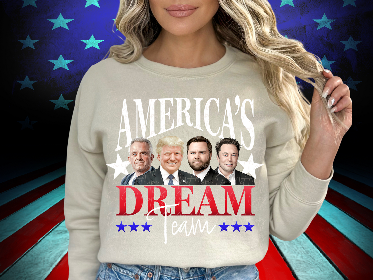 America's Dream Team Donald Trump And Friends Red Trump Political USA DTF Transfer - KPI2435