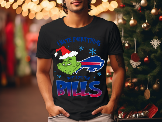 Buffalo Bills Mean Green Guy Christmas Football DTF Transfer - KPI2465