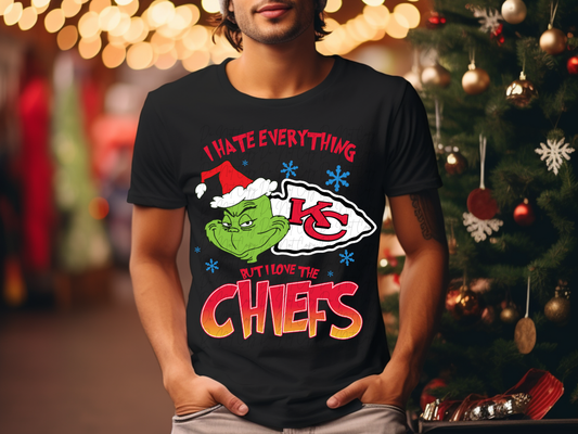 Kansas City Chiefs Mean Green Guy Christmas Football DTF Transfer - KPI2471