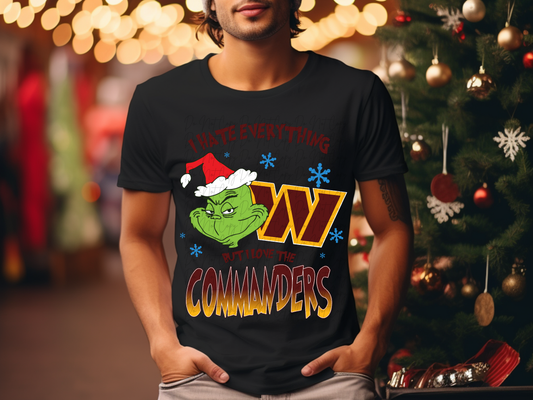 Washington Commanders Mean Green Guy Christmas Football DTF Transfer - KPI2473