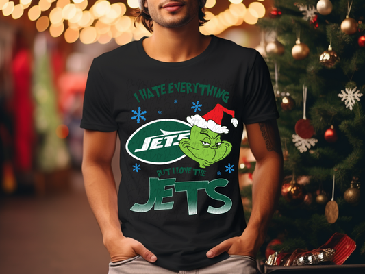 New York Jets Mean Green Guy Christmas Football DTF Transfer - KPI2480