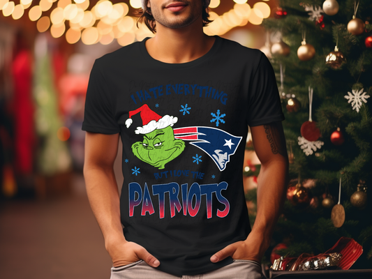 New England Patriots Mean Green Guy Christmas Football DTF Transfer - KPI2484