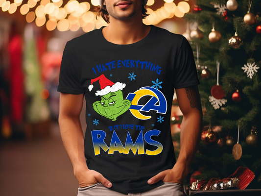Los Angeles Rams Mean Green Guy Christmas Football DTF Transfer - KPI2486