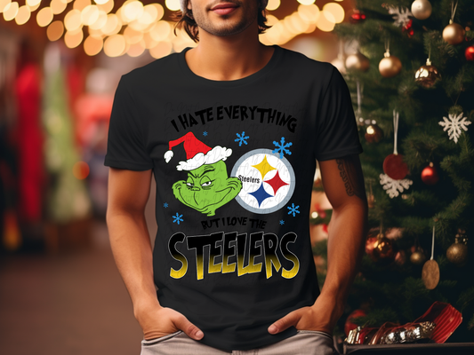 Pittsburg Steelers Mean Green Guy Christmas Football DTF Transfer - KPI2490