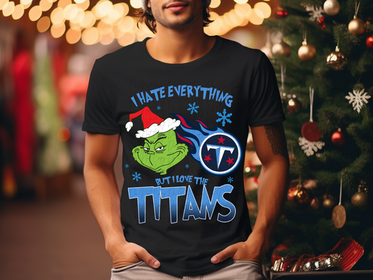 Tennessee Titans Mean Green Guy Christmas Football DTF Transfer - KPI2492