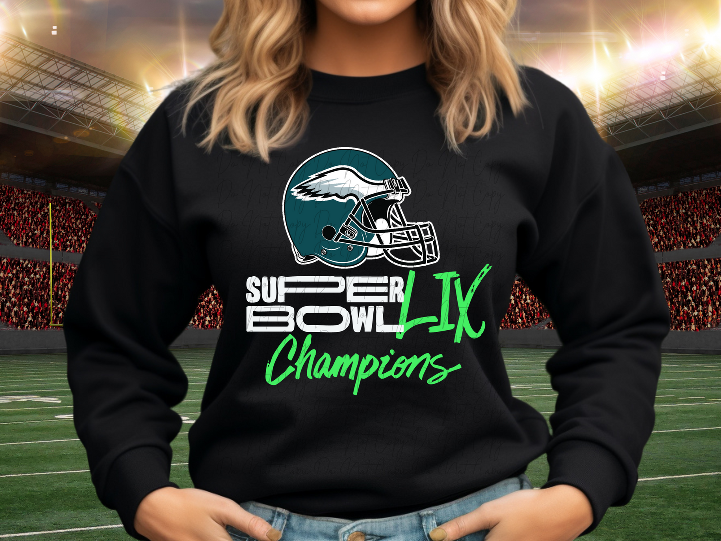 Philadelphia Eagles LIX Super Bowl Champions Football DTF Transfer - KPI2500
