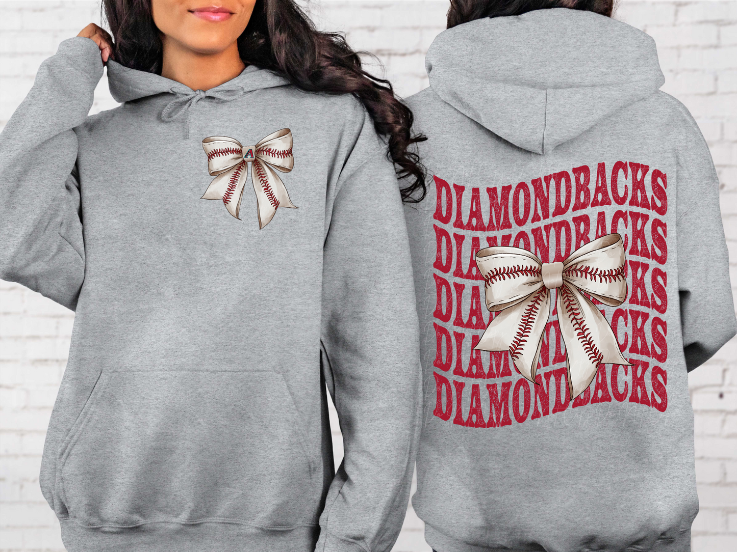 Arizona Diamondbacks Baseball Coquette Bow DTF Transfer - KPI2566