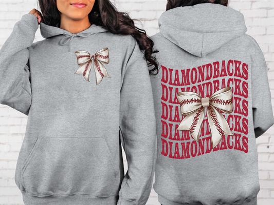 Arizona Diamondbacks Baseball Coquette Bow DTF Transfer - KPI2565