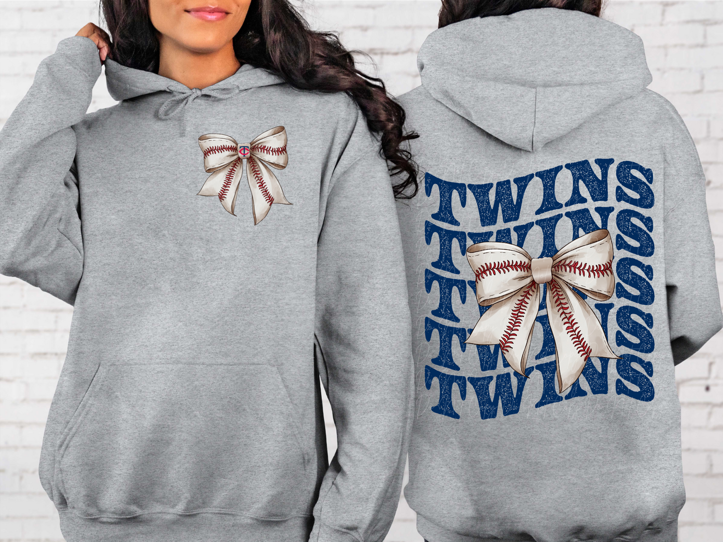 Minnesota Twins Baseball Coquette Bow DTF Transfer - KPI2623