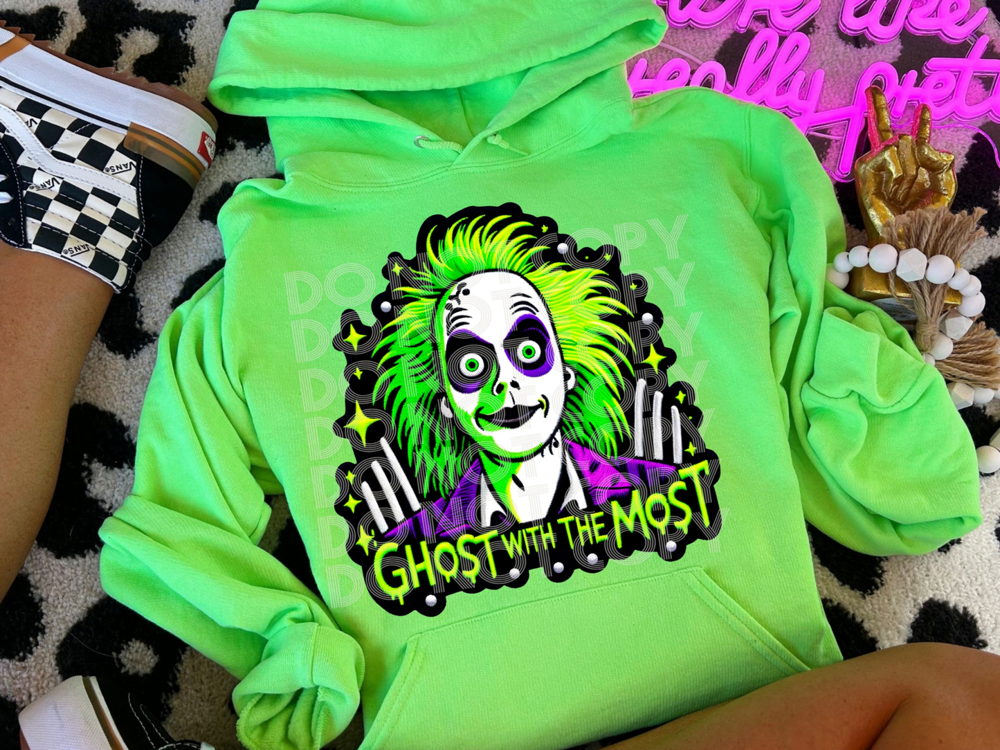 Beetle Juice Ghost With The Most Halloween DTF Transfers - PHD1023