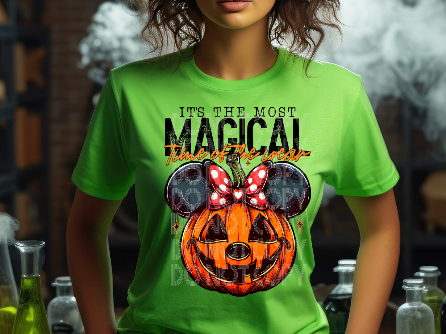 It's The Most Magical Time Of The Year Pumpkin Mouse Halloween DTF Transfers - PHD1029