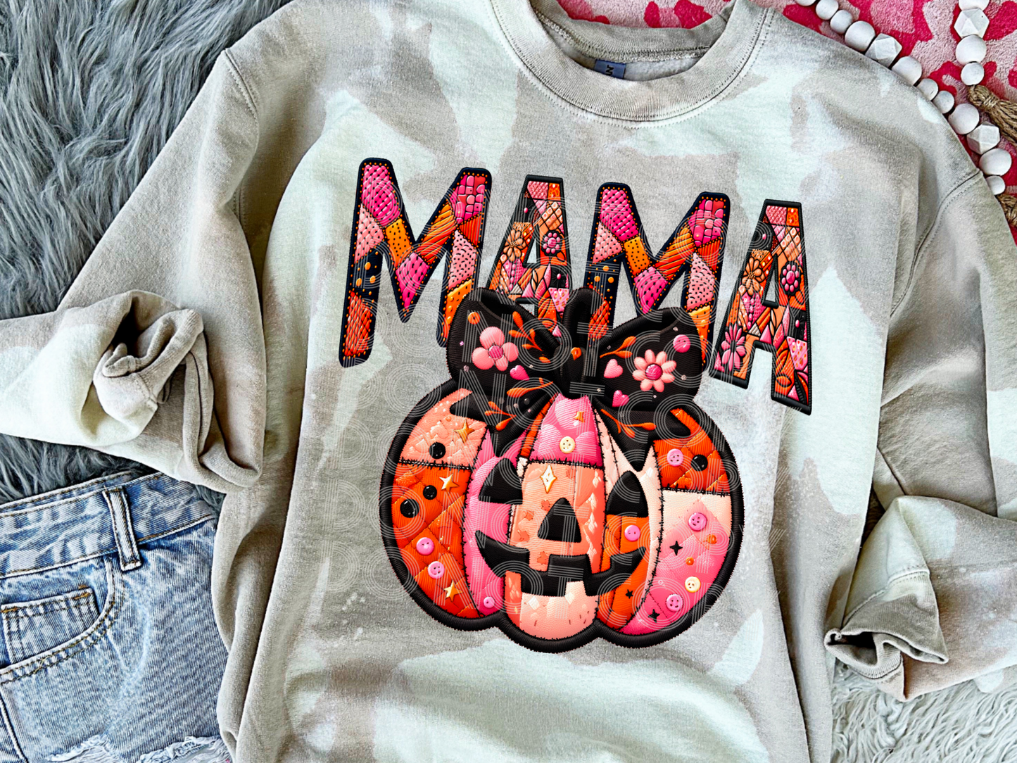 Mama Pumpkin Halloween DTF Transfers - PHD1031