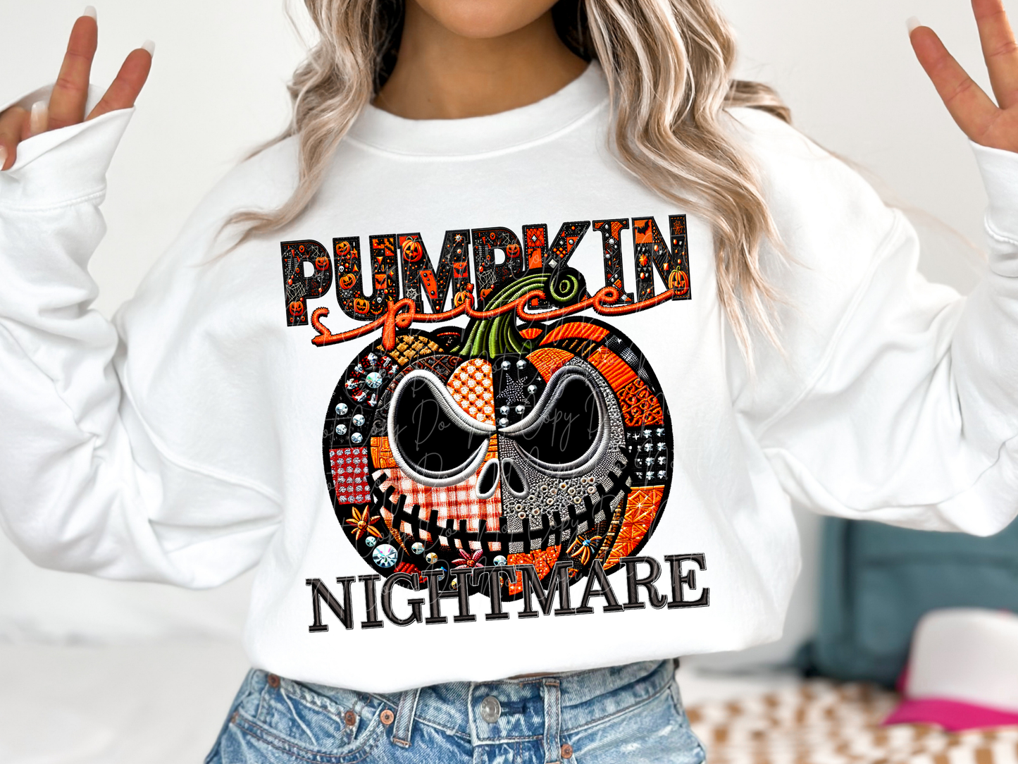 Pumpkin Spice Nightmare Halloween DTF Transfers - PHD1036