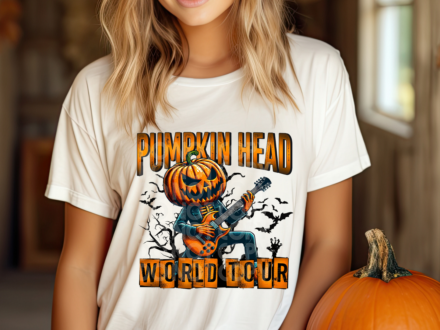 Pumpkin Head World Tour Halloween DTF Transfers - PHD1038