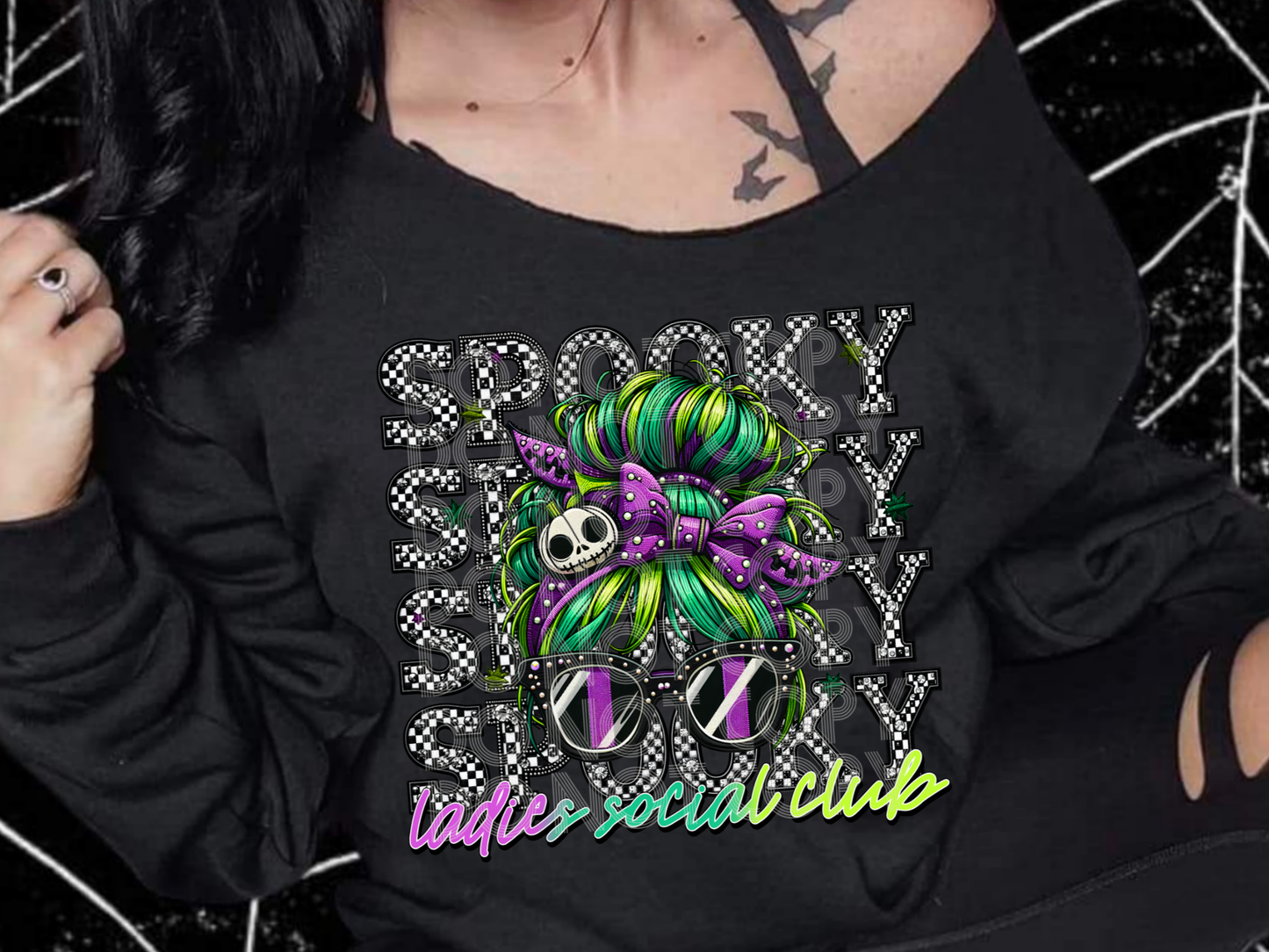 Spooky Ladies Social Club Halloween DTF Transfers - PHD1043