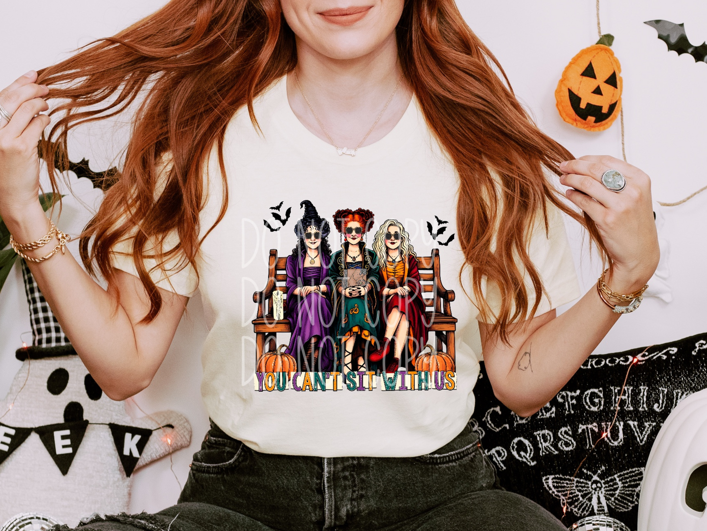 Pocus Hocus You Can't Sit With Us Halloween DTF Transfers - PHD1165