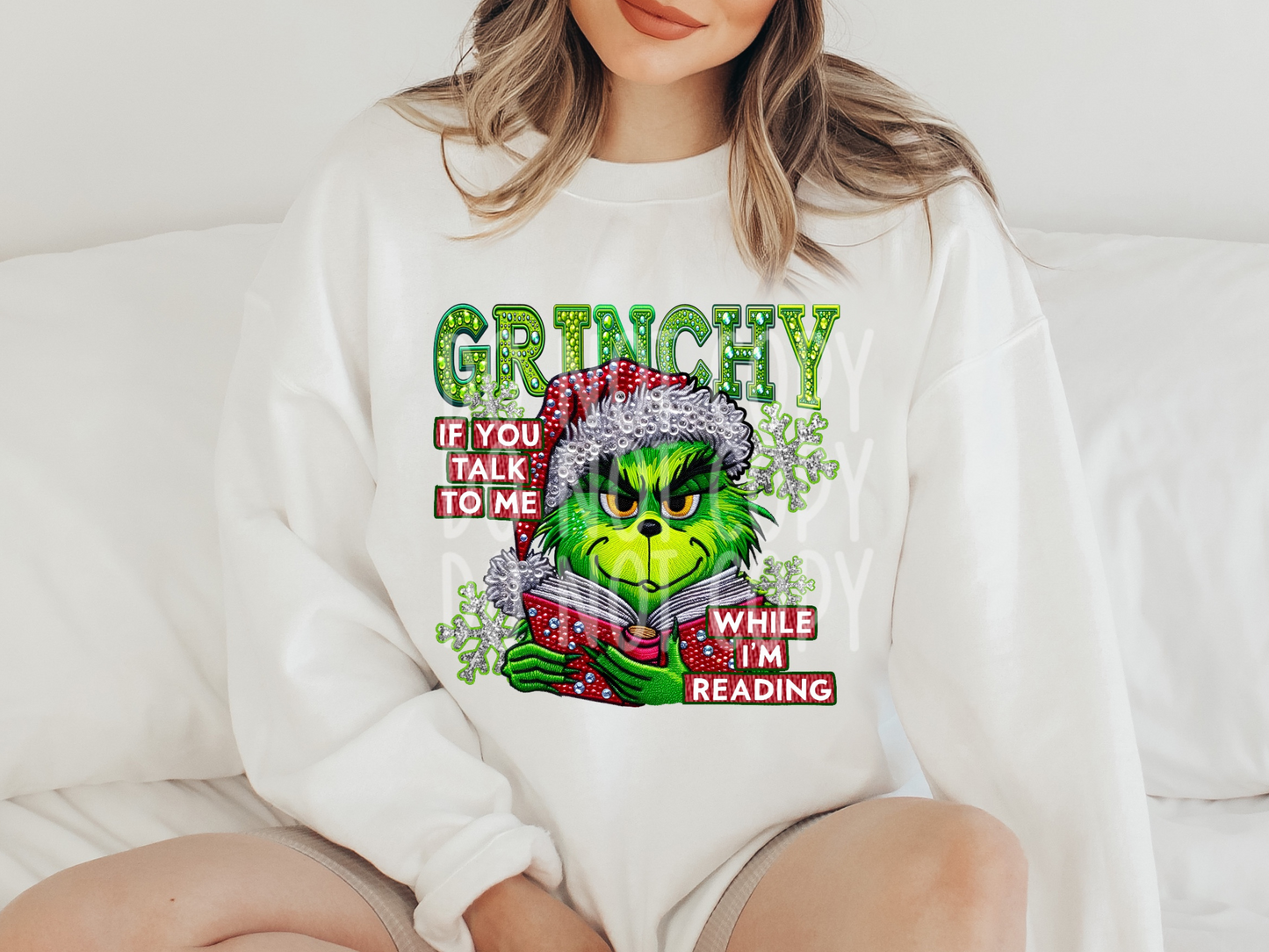 The Green Mean One If You Talk To Me Whlile I'm Reading Book Lovers DTF Transfer - PHD1178