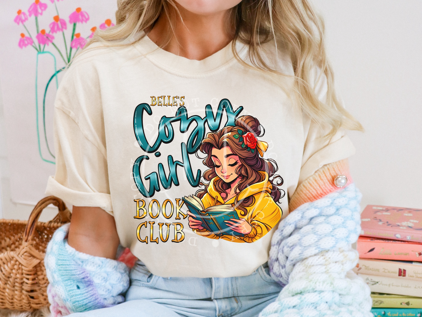 Bell's Cozy Girl Book Club Book Lovers DTF Transfers - PHD1195