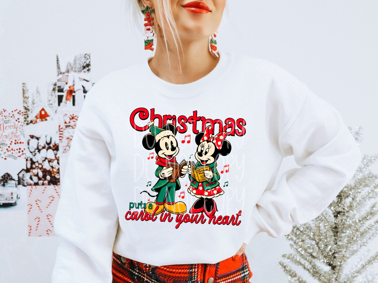 Christmas Puts A Carol In Your Heart Christmas DTF Transfers - PHD1241