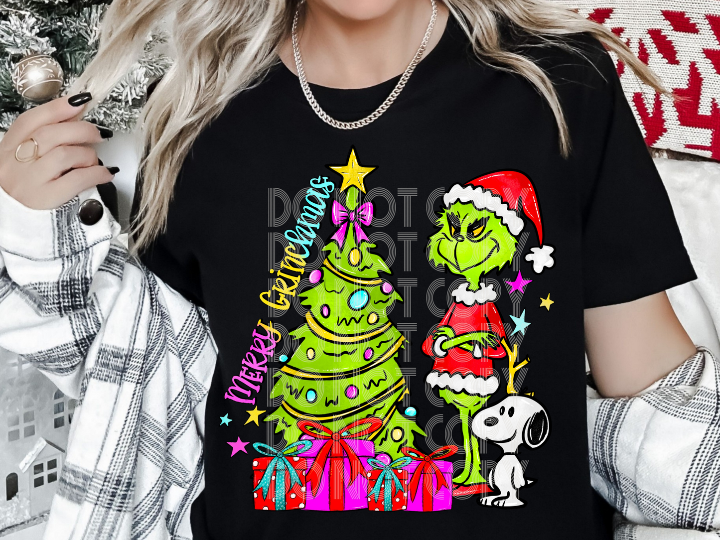 Merry Christmas Mean Green One Christmas DTF Transfers - PHD1248