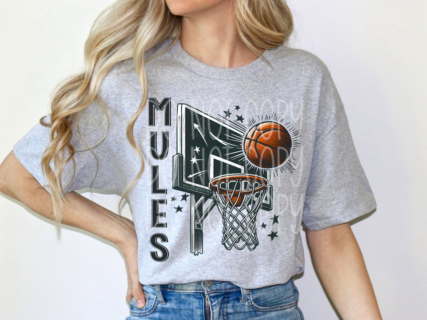 Mules Basketball Game Day DTF Transfer - PHD1292