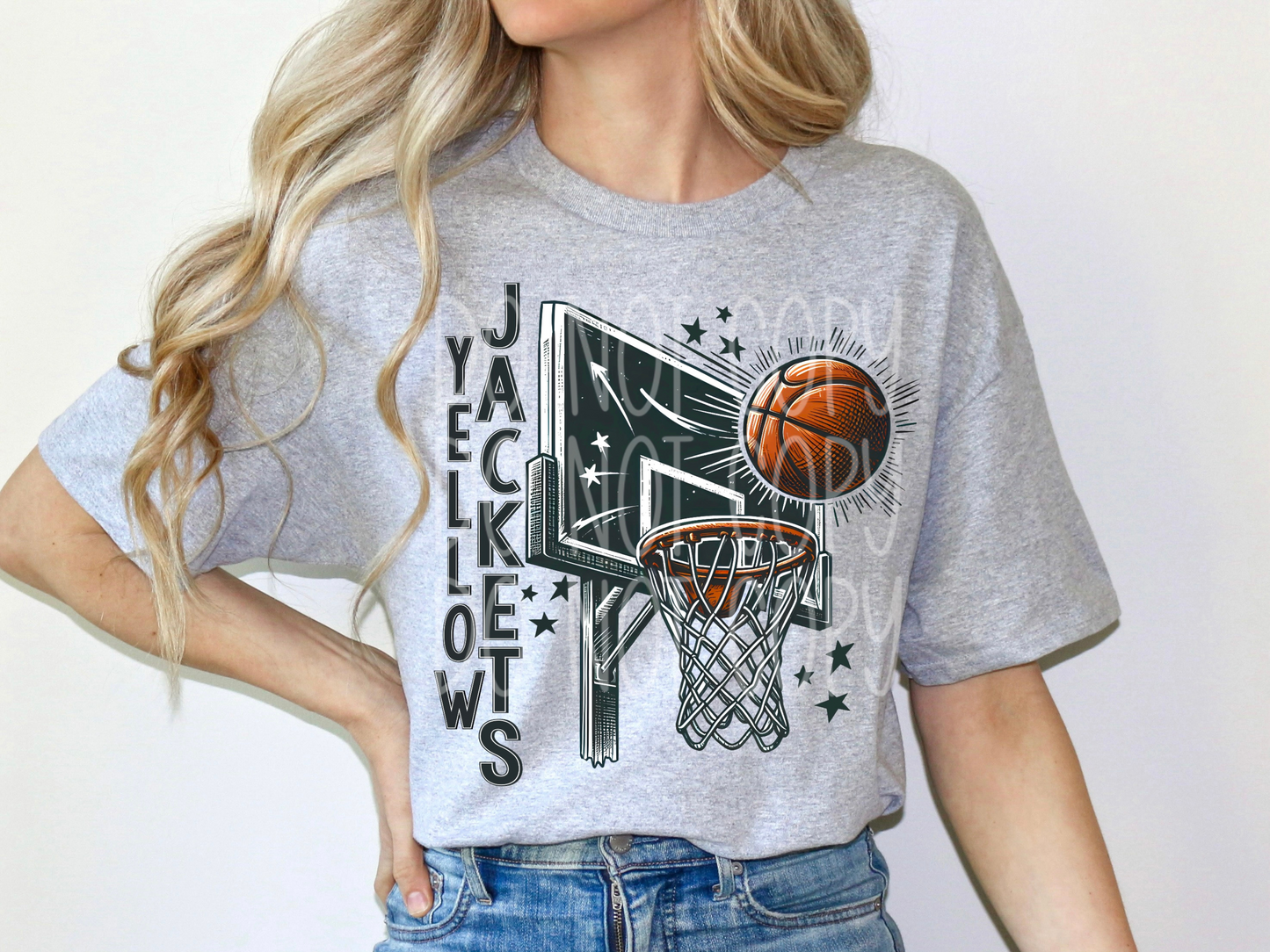 Yellow Jackets Basketball Game Day DTF Transfer - PHD1297