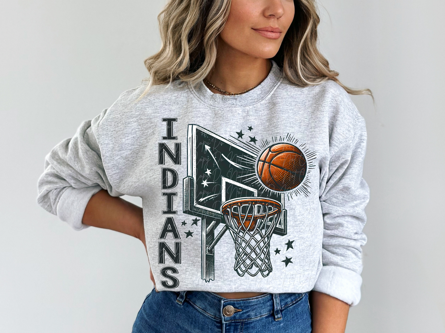 Indians Basketball Game Day DTF Transfer - PHD1306