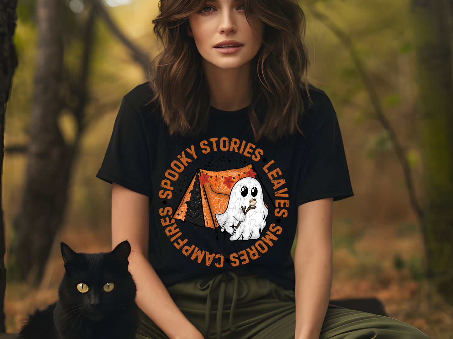 Spooky Stories Leave Smores Campfires Fall DTF Transfers - RVD1004