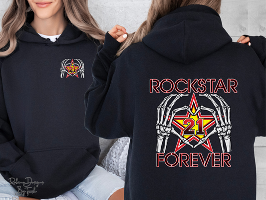 Rockstar Forever Heart Hand Memorial Shirt