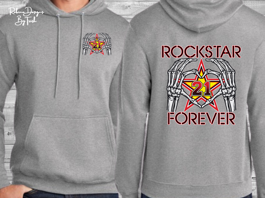 Rockstar Forever Heart Hand Memorial Toddler Shirt