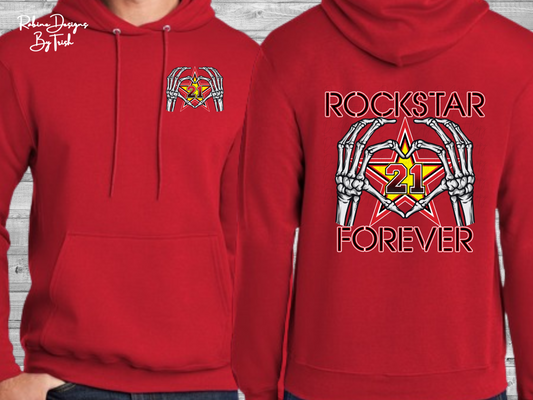 Rockstar Forever Heart Hand Memorial Youth Shirt