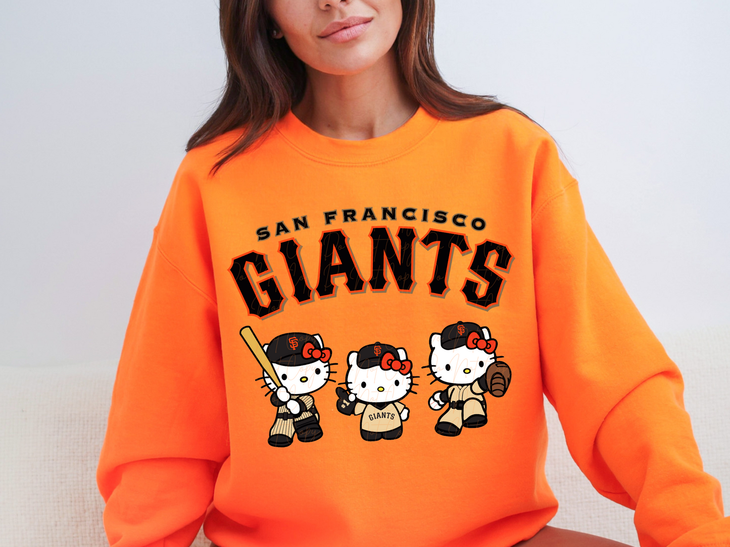 San Francisco Giants Baseball and Hello Kitty DTF Transfer - RDT1120