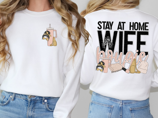 Stay At Home Wife Bougie Pocket-Sleeve DTF Transfer - TED1124