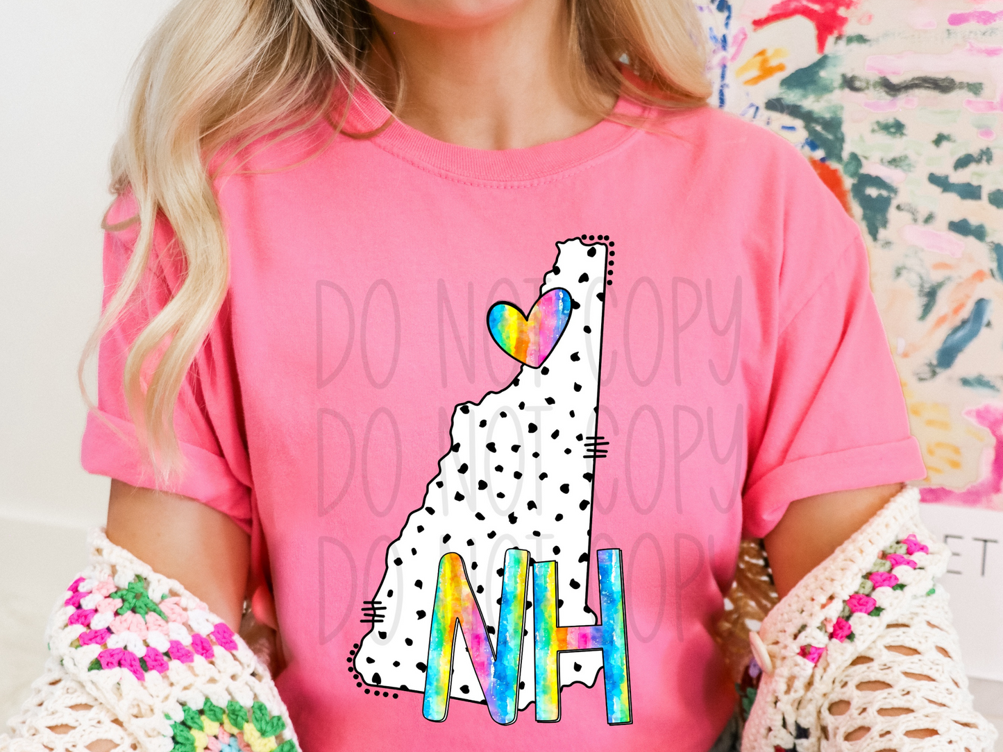 New Hampshire State DTF Transfer - TED1371