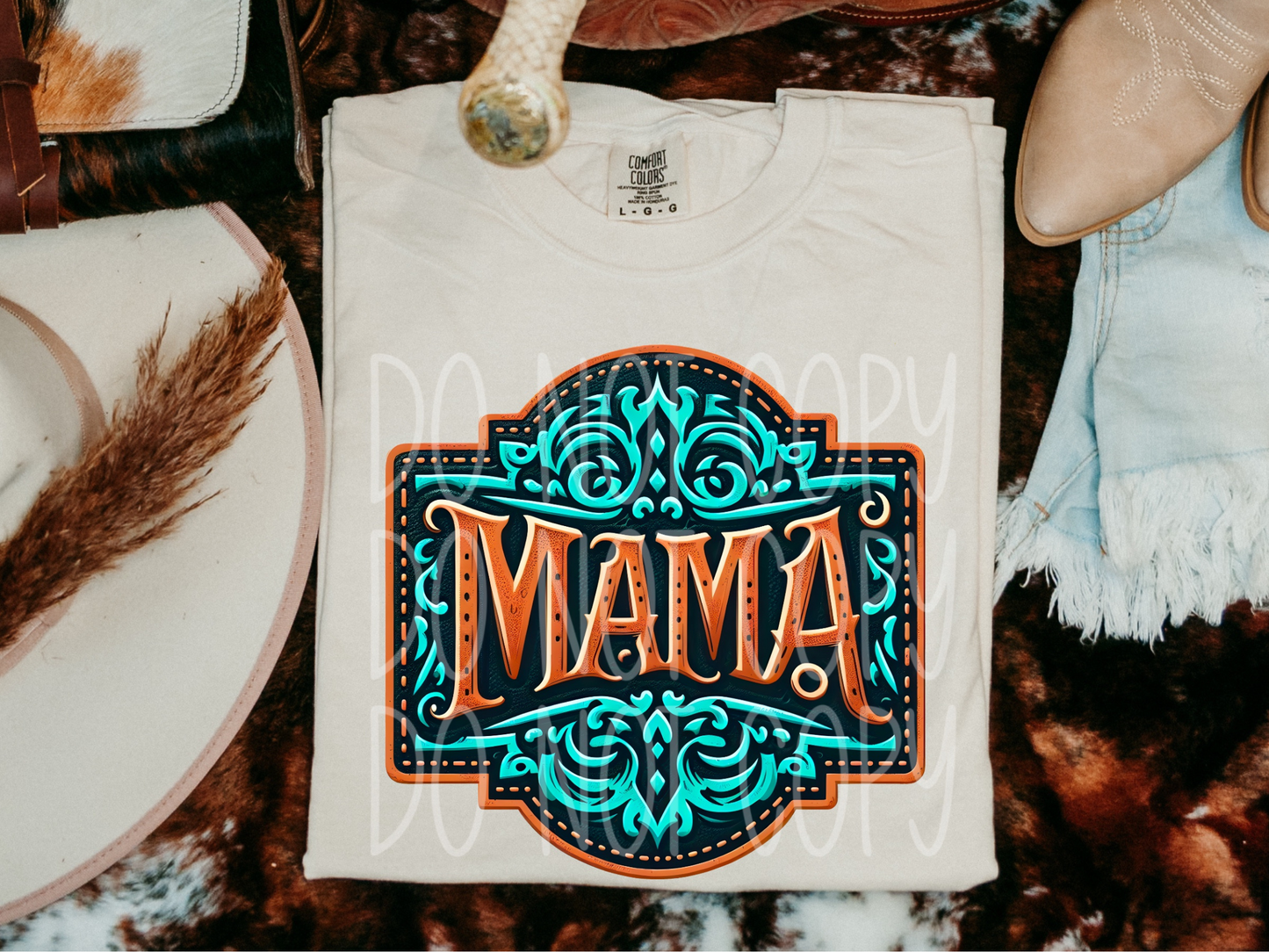 Mama Western DTF Transfer - TED1409