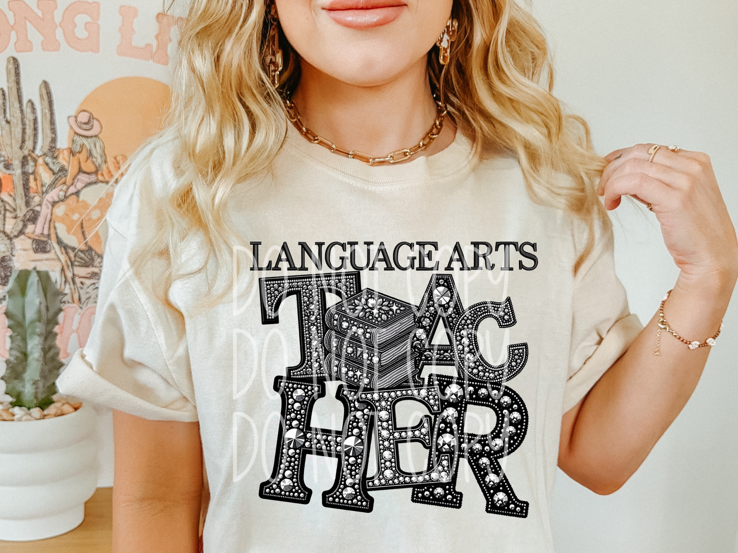 Language Arts Teacher School DTF Transfer - TED1437