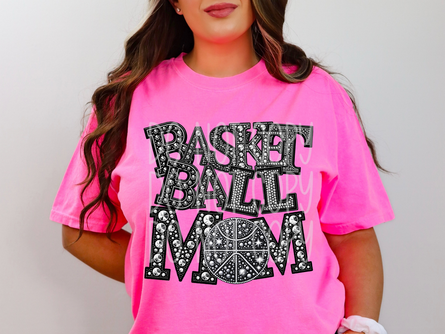 Basketball Mom Rhinestone DTF Transfer - TED1469