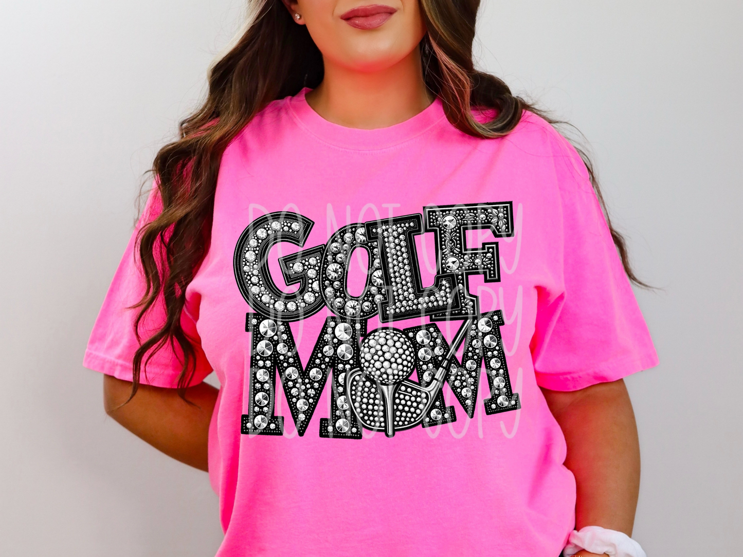 Golf Mom Rhinestone DTF Transfer - TED1480