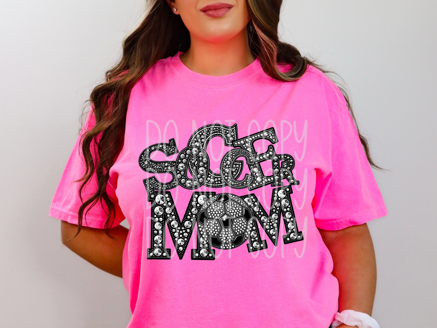 Soccer Mom Rhinestone DTF Transfer - TED1486