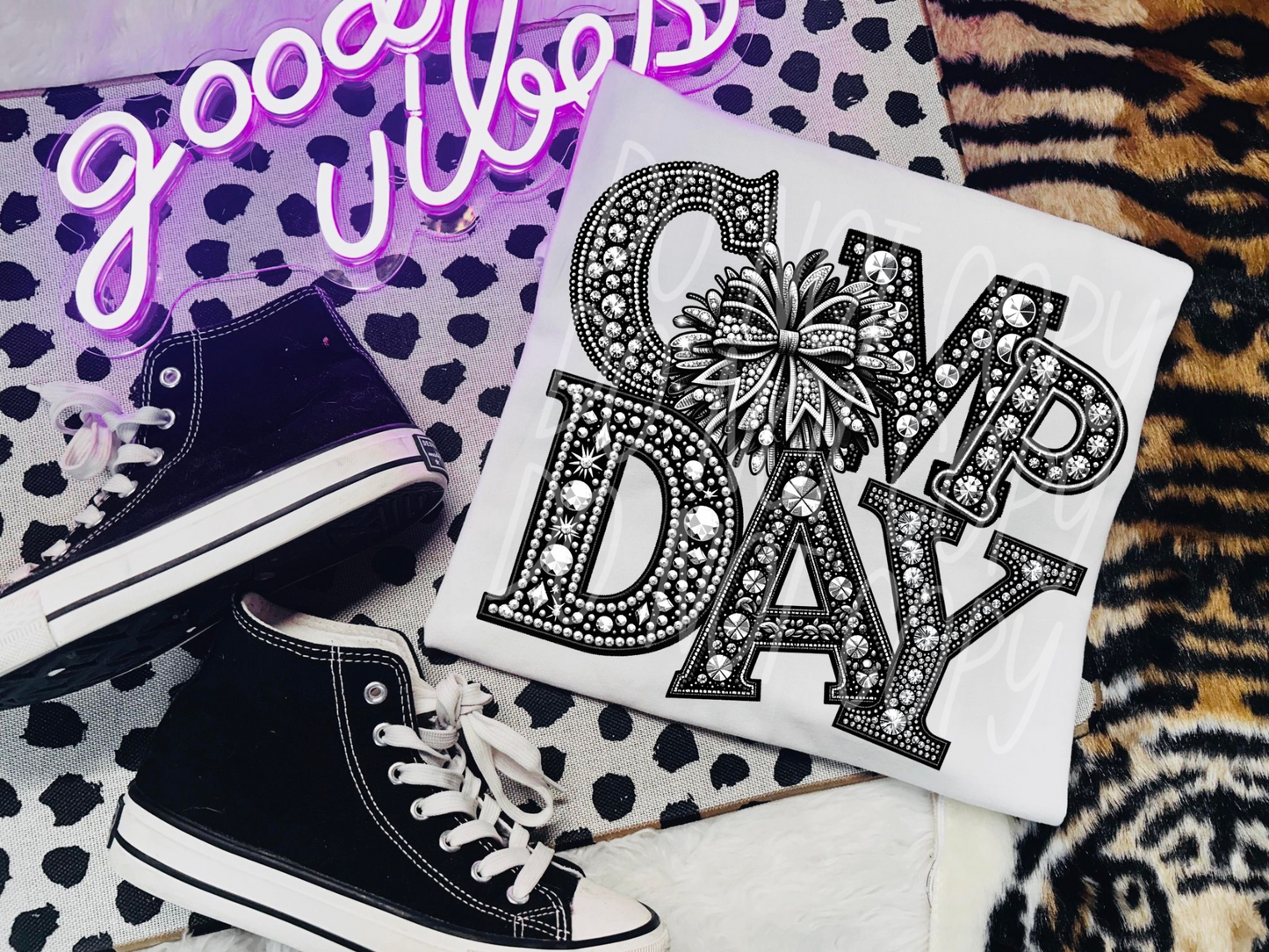 Cheer Dance Comp Day Rhinestone DTF Transfer - TED1496