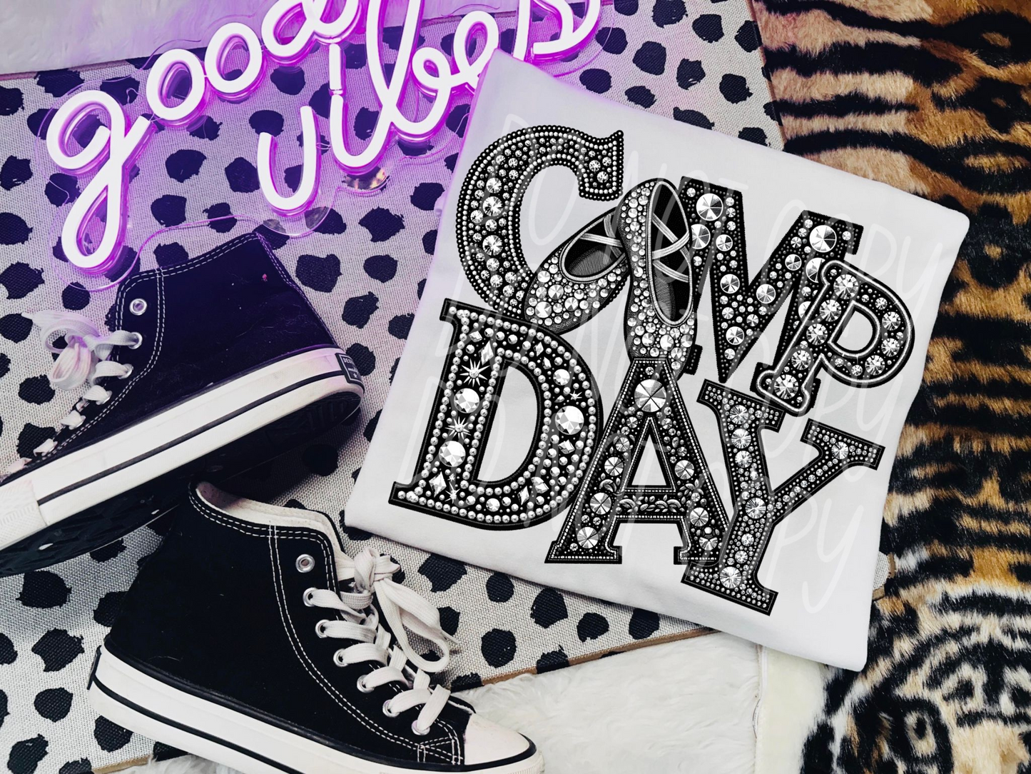 Cheer Dance Comp Day Rhinestone DTF Transfer - TED1497