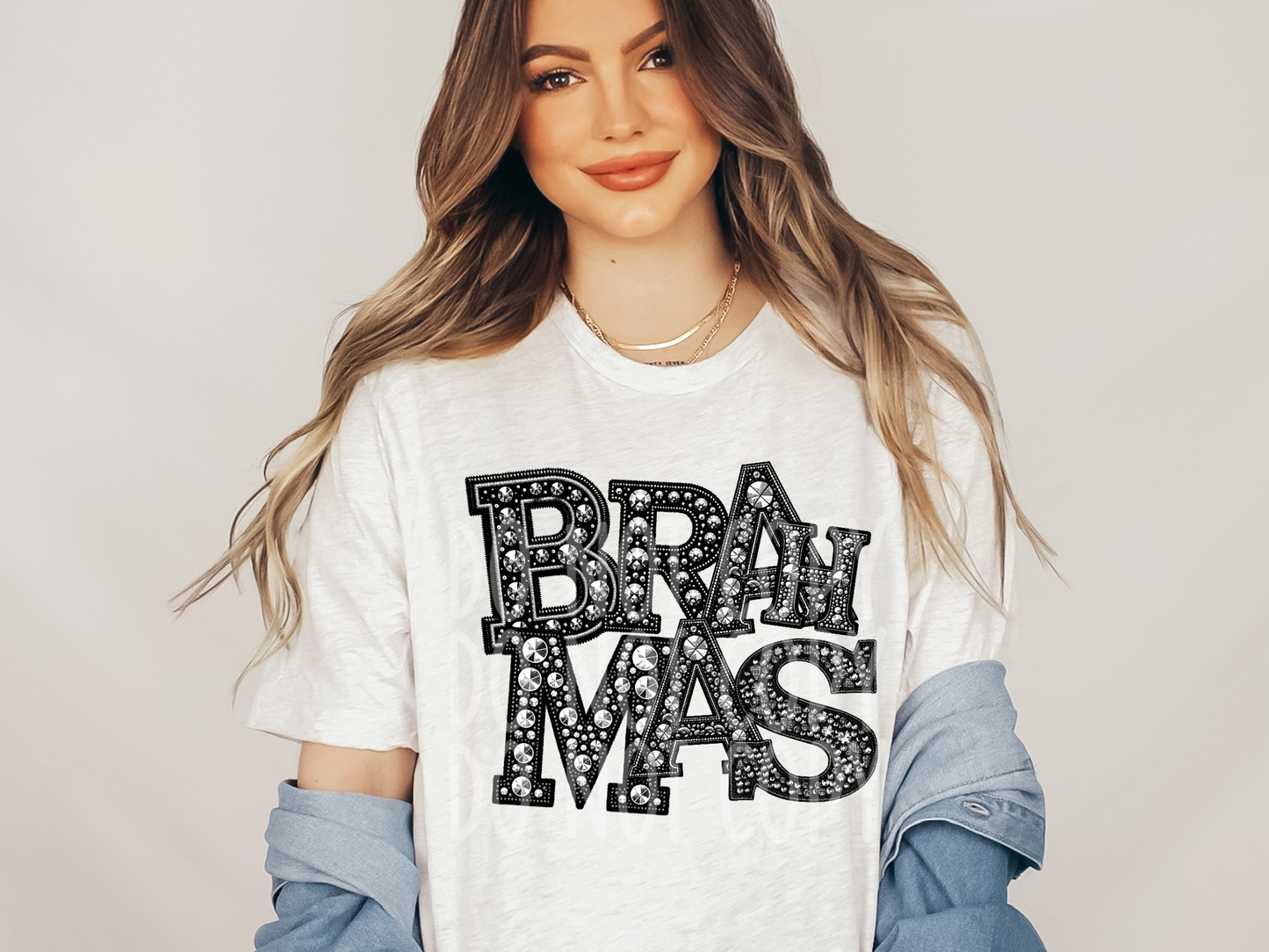 Brahmas School Spirit Mascot Rhinestone DTF Transfer - TED1524