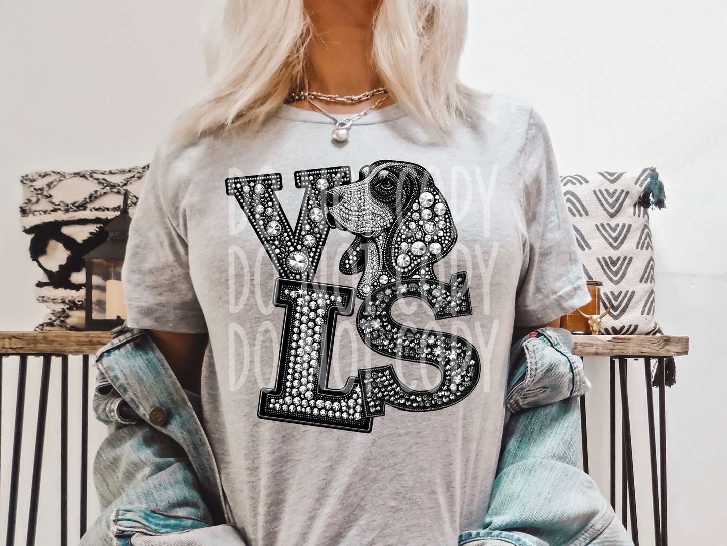 Vols School Spirit Mascot Rhinestone DTF Transfer - TED1603