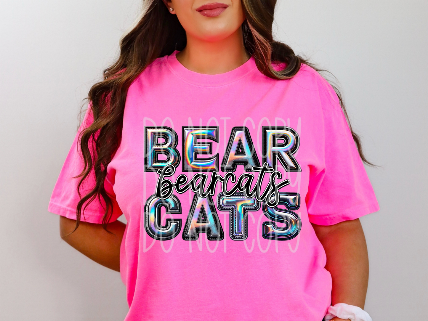 Bearcats Holographic School Mascot DTF Transfer - TED1626