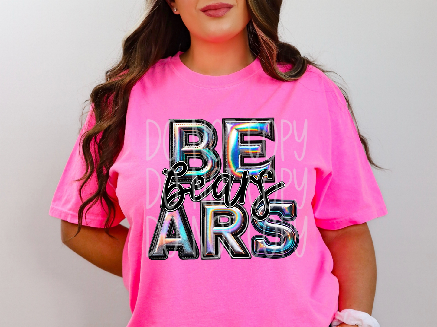 Bears Holographic School Mascot DTF Transfer - TED1628