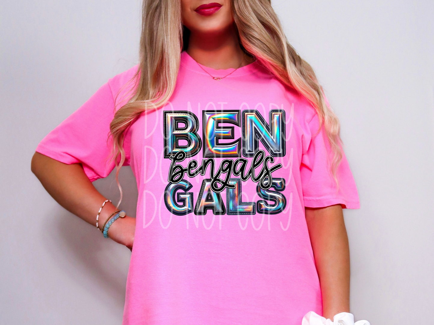 Bengals Holographic School Mascot DTF Transfer - TED1631